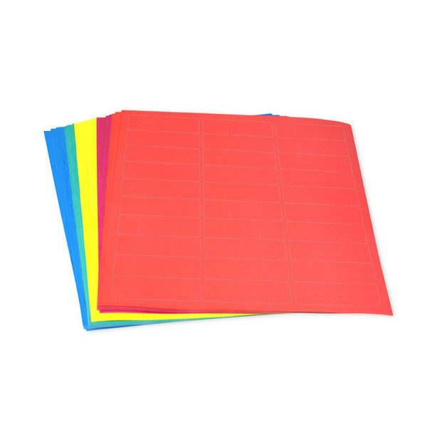 Globe Scientific Cryogenic byGlobeScientific Cryo Label Sheets, 67 x 25 mm, for Racks and Boxes, Assorted, 20 Sheets, 30 Labels/Sheet - LCS-67X25RW - 750 Each