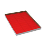 Globe Scientific Cryogenic byGlobeScientific Cryo Label Sheets, 67 x 25 mm, for Racks and Boxes, Red, 20 Sheets, 30 Labels/Sheet - LCS-67X25R - 600 Each