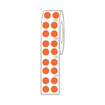 Globe Scientific Labeling f / Cryogenic Storage by GlobeSci Cryo Direct Thermal Label Roll, for 2 mL Tubes, Orange, 13 mm Dots - LTC-13N - 4000 Each