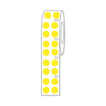 Globe Scientific Labeling f / Cryogenic Storage by GlobeSci Cryo Direct Thermal Label Roll, for 2 mL Tubes, Yellow, 13 mm Dots - LTC-13Y - 4000 Each