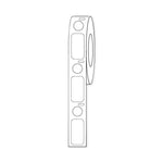 GLOBE SCIENTIFIC INC Direct Thermal Label RollsLabel/DotCombo LTC-24X13-95W 500 Each - MDL-DLSLTC241395W