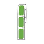 Globe Scientific Labeling f / Storage by GlobeSci Cryo Direct Thermal Label Roll, for Cryogenic Vials, Green, 27 x 13 mm - LTC-27X13G - 1000 Each