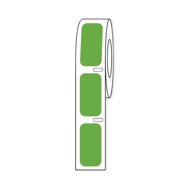 Globe Scientific Labeling f / Storage by GlobeSci Cryo Direct Thermal Label Roll, for Cryogenic Vials, Green, 27 x 13 mm - LTC-27X13G - 1000 Each