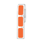 Globe Scientific Labeling f / Storage by GlobeSci Cryo Direct Thermal Label Roll, for Cryogenic Vials, Orange, 27 x 13 mm - LTC-27X13N - 1000 Each