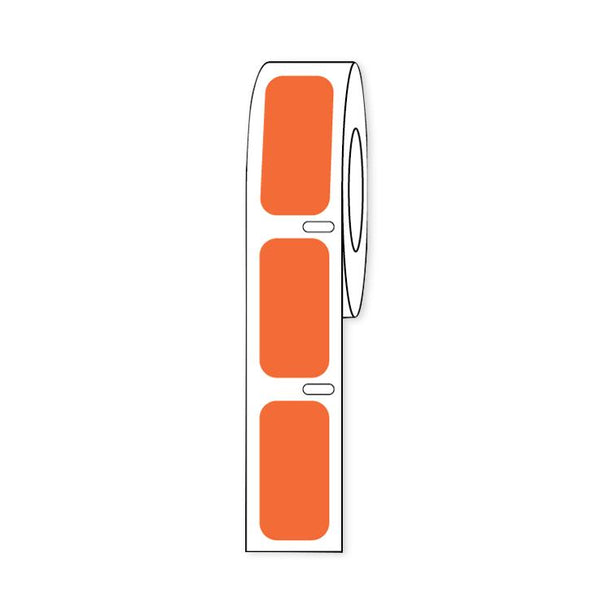 Globe Scientific Labeling f / Storage by GlobeSci Cryo Direct Thermal Label Roll, for Cryogenic Vials, Orange, 27 x 13 mm - LTC-27X13N - 1000 Each