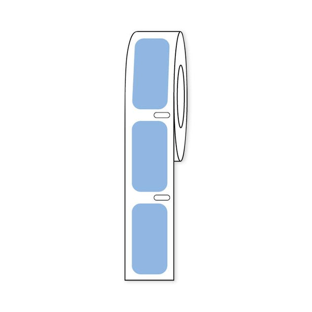 Globe Scientific by GlobeScientific Cryogenic Direct Thermal Label Roll, 27 mm x 13 mm, Blue - LTC-27X13B - 1000 Each