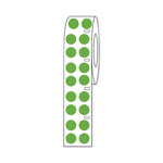Globe Scientific Labeling f / Cryogenic Storage by GlobeSci Cryo Direct Thermal Label Roll, for 1.5 mL Tubes, Green, 9.5 mm Dots - LTC-95G - 4000 Each