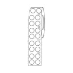 Globe Scientific Labeling f / Cryogenic Storage by GlobeSci Cryo Direct Thermal Label Roll, for 1.5 mL Tubes, White, 9.5 mm Dots - LTC-95W - 4000 Each