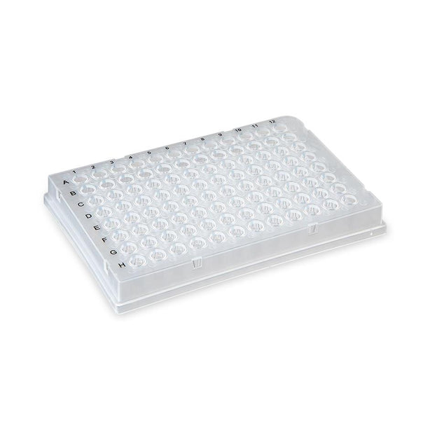 Globe Scientific Full-Skirt 96-Well PCR Plate, Skirted, Clear, 0.2 mL - PCR-FS-02 - 100 Each