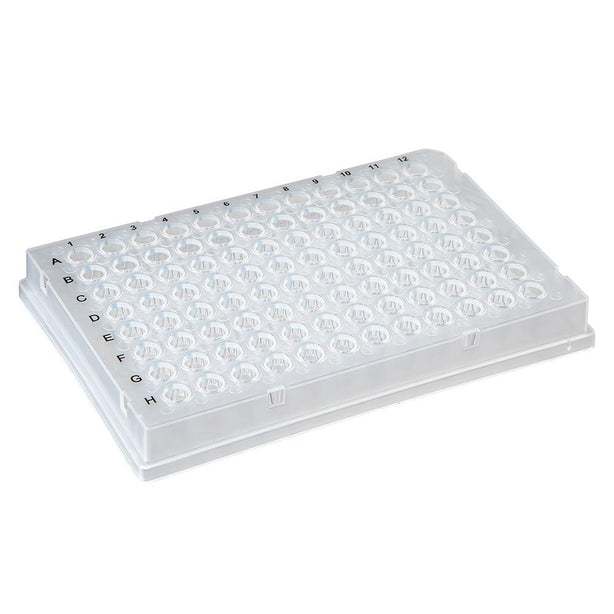Globe Scientific Full-Skirt 96-Well PCR Plate, Full Skirt, Clear, 0.2mL Wells - PCR-FS-02 - 10 Each