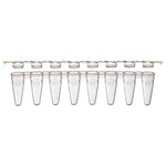 Globe Scientific Inc Low-Profile PCR Tube Strips with Separate Flat Caps PCR-STR-01F - 125.0 Each