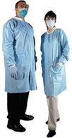 Lab Coat with Snaps, Blue, Size L, AMD-Ritmed Disposable Sms Laboratory - 8018 - 50 Each