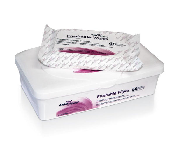 Amd-Ritmed Biodegradable Flushable Wet Wipes, 9" x 13" - DMAA40008