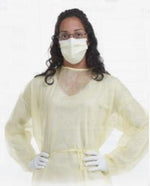 Amd-Ritmed Disposable Fluid-Repellant Assure Wear Isolation Gown, with Cuff, Yellow, Size Regular - A8009-B-CUFF - 50 Each