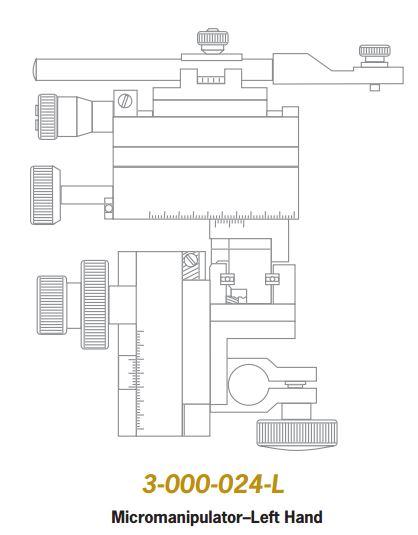Drummond Scientific Nanoject II Accessories Micromanipulator MM33, Left, W/1/2" Clamp - DMN3000024L