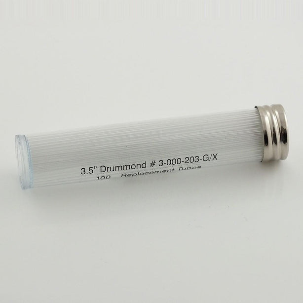 Drummond Scientific Nanoject II Replacement Glass Capillaries Bores Oocyte Injector, 3.5" - 3-000-203-G/X - 100 Each