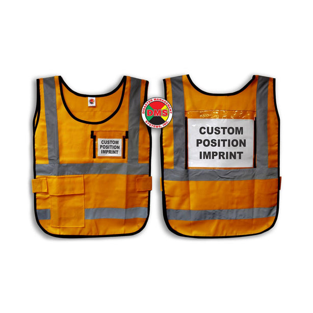 Disaster Management Systems Dms Safety Window Vest, Orange - 05836 - 1 Each