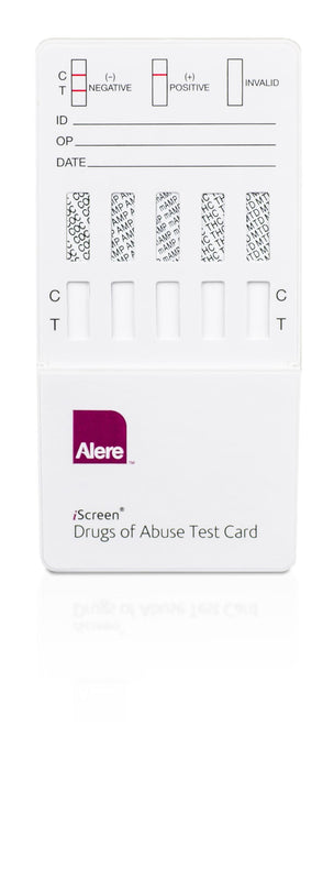ALERE TOXICOLOGY Alere Dip Card 6 Panel Drug Tests I-DOA-364-OBC 25 Each - MDL-DRUG6DIPC