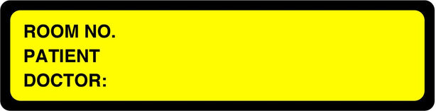Centurion Nursing Chart Labels - DRYEL1 - 1 Roll - MDL-DRYEL1