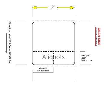 Microbiology Labels - QL-22-MP - 36 Each - MDL-DTCQL22MP
