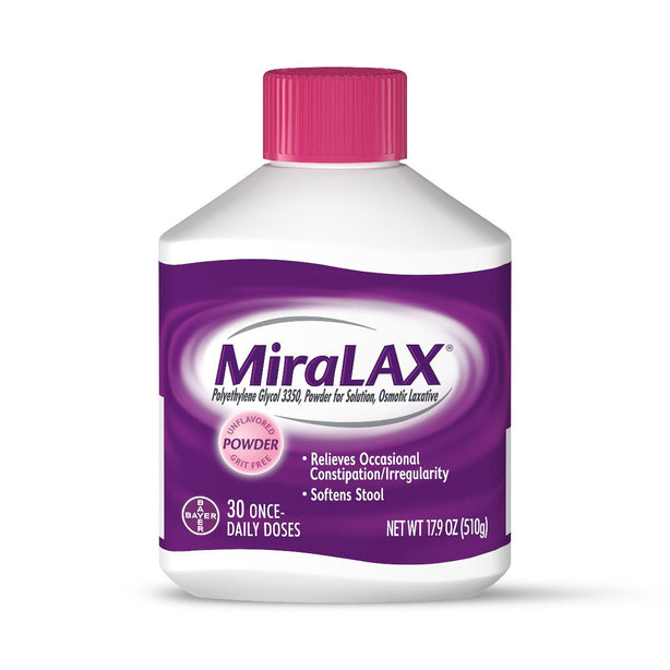 BAYER HEALTHCARE Miralax Laxative Powder 555783 12 Each-MDL-DTF555783CS