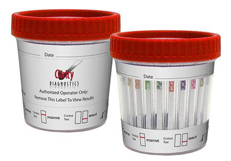 Clarity Diagnostics CLIA-Waived Round-Cup 12-Panel Test, Doa, 12 Panel Drug Cup, Clia Waived - CD-CDOA-6124 - 25 Each