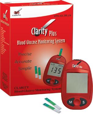 Clarity Diagnostics Clarity Plus Glucose Monitoring System DTG-GL2PLUS - 1.0 Kit