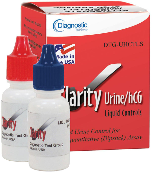 Clarity Diagnostics Urine / HCG Control Solution DTG-UHCTLS - 1.0 box - MDL-DTGUHCTLS