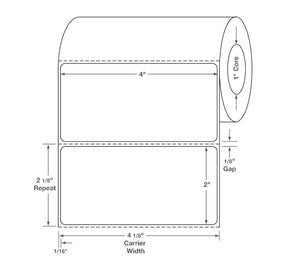 Centurion Centurion Quattro Rx Labels DTL1007PH - 12.0 Roll