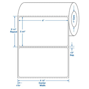 Centurion Freezer Adhesive Direct Thermal Laboratory Labels DTL1029S - 4960.0 Each
