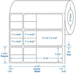 Centurion Centurion Blank Direct Thermal Printer Labels with Scores DTL1063 - 4.0 Roll - MDL-DTL1063