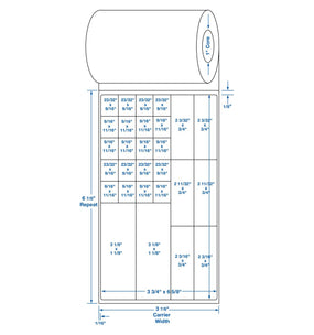 Centurion Sunquest / Misys Direct Thermal Laboratory Labels DTL1083 - 10.0 Roll