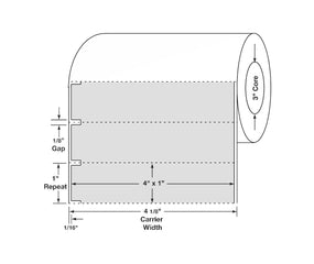 Centurion Centurion Quattro Rx Labels DTL1125PHY - 4.0 Roll