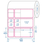 Centurion Centurion Hot Pink Border Labels DTL117HP - 4.0 Roll