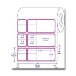 Medline Custom Labels - DTL117PU - 4 Roll - MDL-DTL117PU