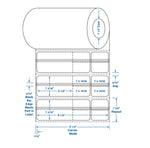 Centurion Sunquest / Misys Direct Thermal Laboratory Labels DTL1200 - 12.0 Roll
