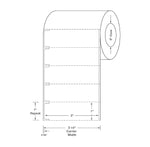 Centurion Cerner System Labels with Notch DTL120 8.0 Roll-MDL-DTL120