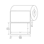 Centurion Labels with 1" Core - DTL1246 - 8 Roll - MDL-DTL1246