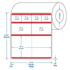 Centurion Cerner Direct Thermal Laboratory Labels DTL146R - 12.0 Roll