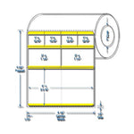 Centurion Centurion Yellow Border Labels DTL146Y - 12.0 Roll