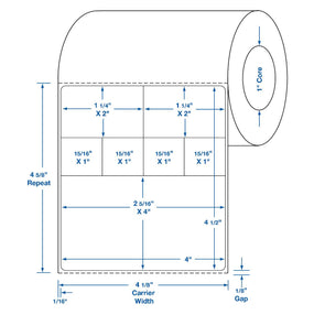 Centurion Cerner Direct Thermal Laboratory Labels DTL1495 - 12.0 Roll