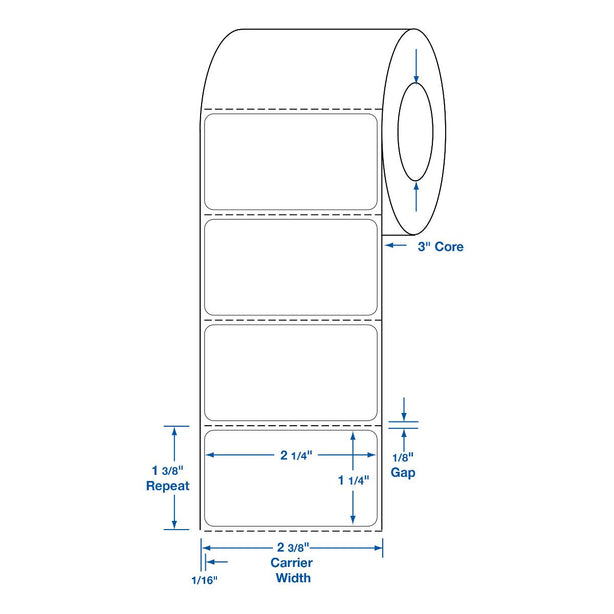 Centurion Labels with 3" Core - DTL151 - 8 Roll - MDL-DTL151