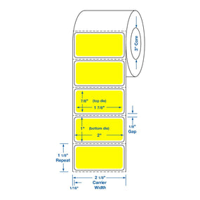 Centurion Centurion Yellow Labels DTL1533 - 4.0 Roll - MDL-DTL1533