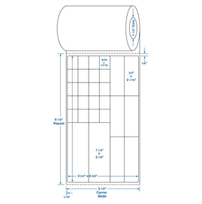 Centurion Blank Labels - DTL1540 - 10 Roll - MDL-DTL1540