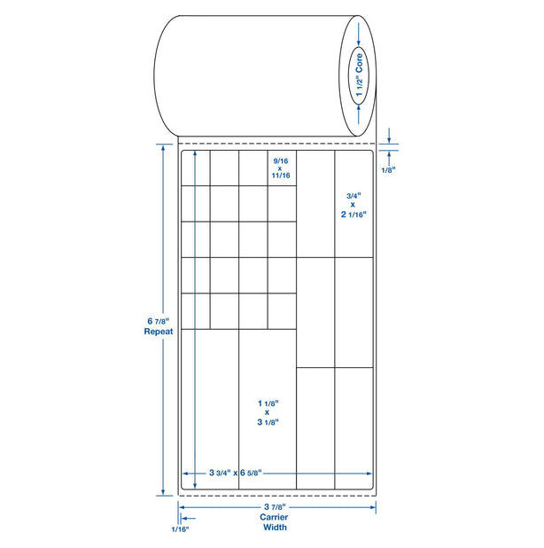 Centurion Blank Labels - DTL1540 - 10 Roll - MDL-DTL1540