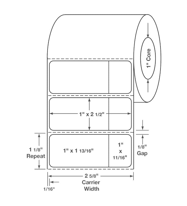 Centurion Blank Labels - DTL1542 - 24 Roll - MDL-DTL1542