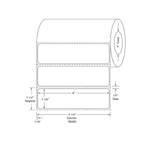 Centurion Labels with 1" Core - DTL1577 - 4 Roll - MDL-DTL1577