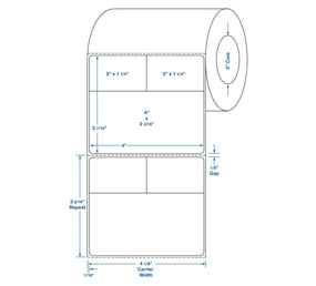 Centurion Cerner Direct Thermal Laboratory Labels - DTL1606