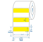 Centurion General LIS Direct Thermal Laboratory 2-1/4" X 1-1/4" Labels DTL1645WY - 12.0 Roll