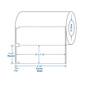Centurion Centurion Quattro Rx Labels DTL1657PH - 4.0 Roll